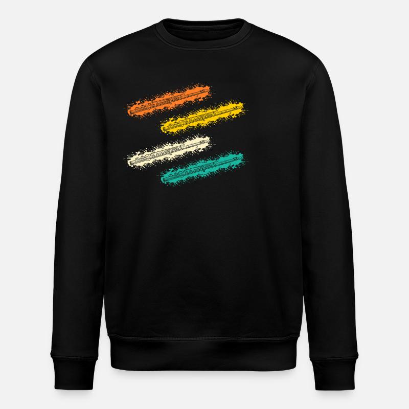 Flötist Querflöte - Stanley/Stella Unisex Bio-Sweatshirt ROLLER - Schwarz