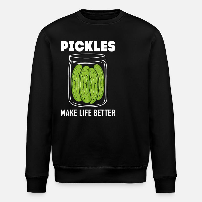 Cucumber Cucumber Pickle - Stanley/Stella ROLLER Unisex Organic Sweatshirt - black