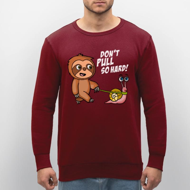 Don't pull so hard. Don't pull like that. Black Shirts Stanley/Stella ROLLER Unisex Organic Sweatshirt