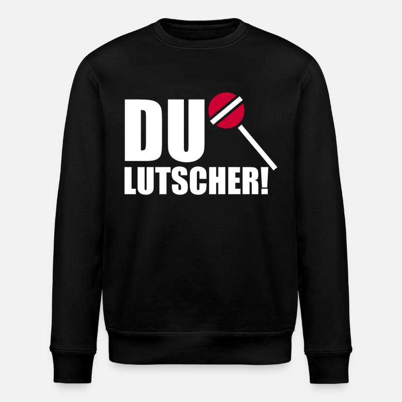 Du Lutscher! - Stanley/Stella Unisex Bio-Sweatshirt ROLLER - Schwarz