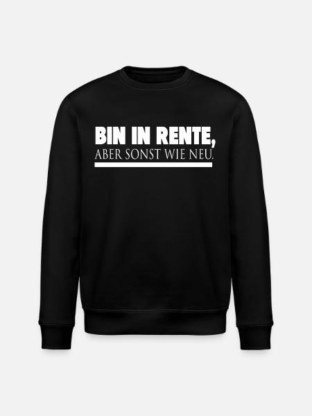 ich bin in Rente - Stanley/Stella Unisex Bio-Sweatshirt ROLLER - Schwarz