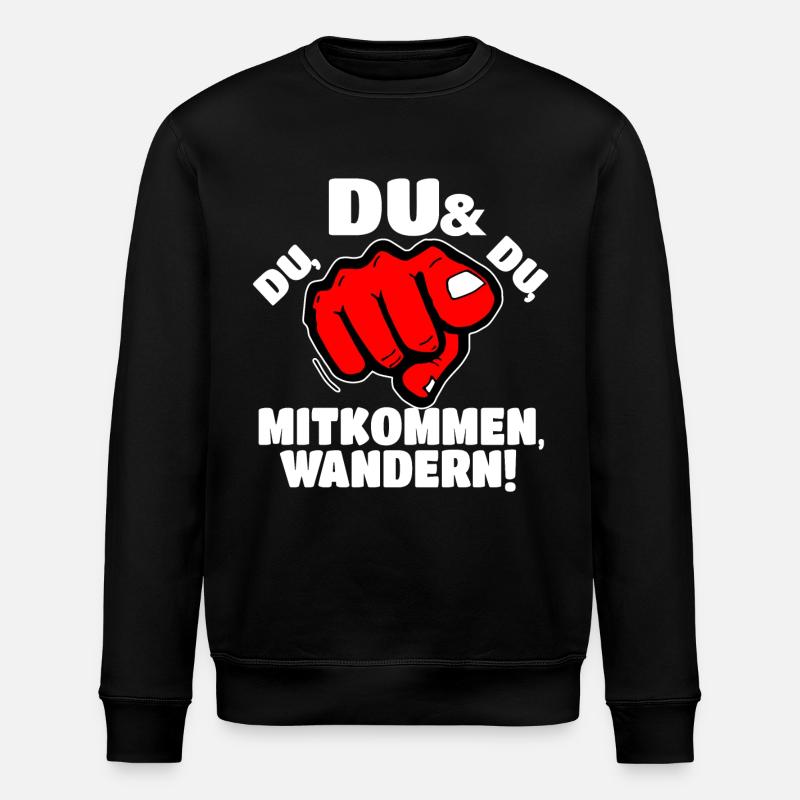 wanderern - Stanley/Stella Unisex Bio-Sweatshirt ROLLER - Schwarz