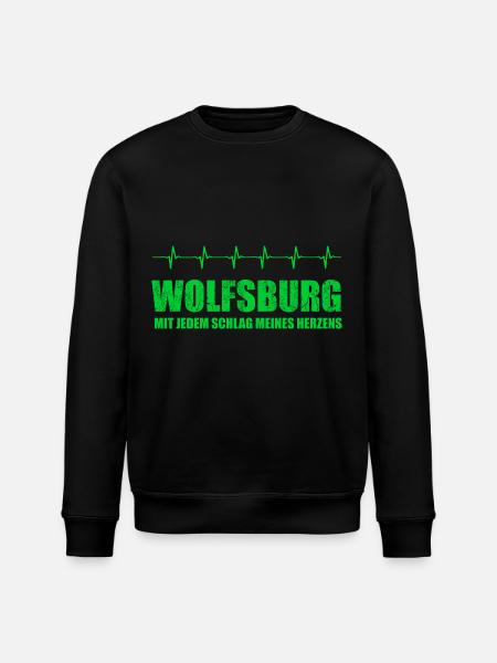 WOLFSBURG-Geschenk - Stanley/Stella Unisex Bio-Sweatshirt ROLLER - Schwarz