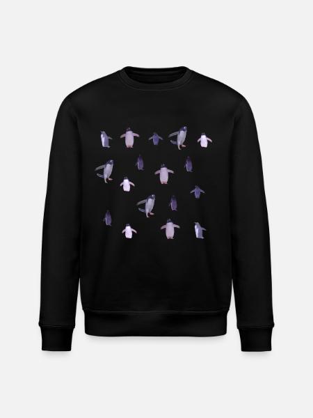 penguins - Stanley/Stella ROLLER Unisex Organic Sweatshirt - black