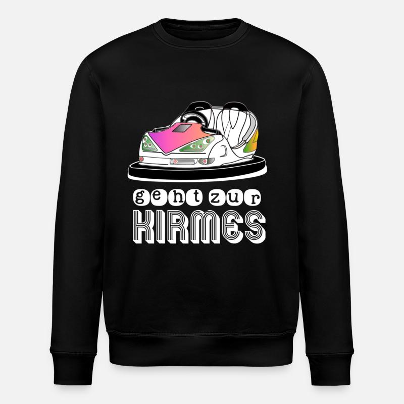 Kirmes Fahrgeschäft autoscooter Boxauto - Stanley/Stella Unisex Bio-Sweatshirt ROLLER - Schwarz