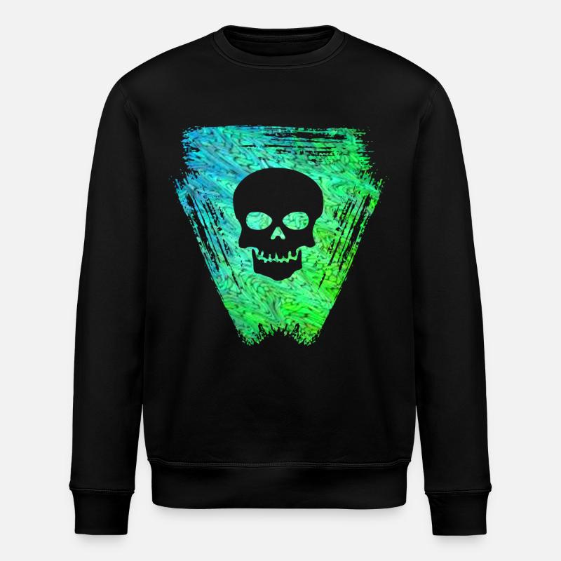 schädel 2 e 5 - Stanley/Stella Unisex Bio-Sweatshirt ROLLER - Schwarz