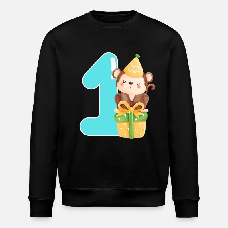 1er anniversaire. Premier anniversaire - Sweat bio ROLLER Stanley/Stella Unisexe - noir