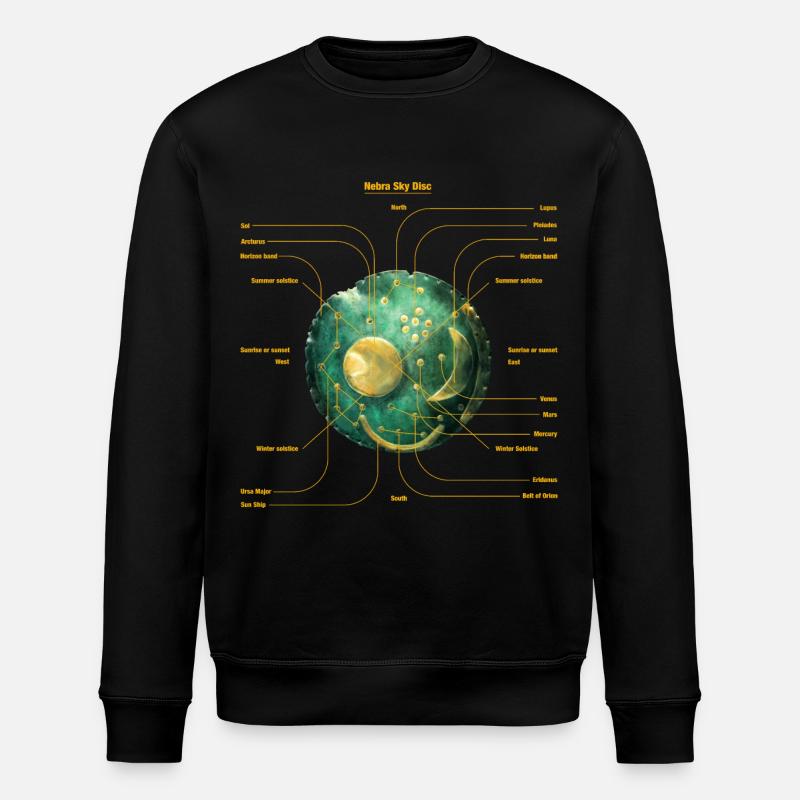 Sky Disc - Stanley/Stella ROLLER Unisex Organic Sweatshirt - black