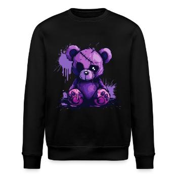 Ours en peluche effrayant mignon - Sweat bio ROLLER Stanley/Stella Unisexe - noir - Devant - Nik (191cm)
