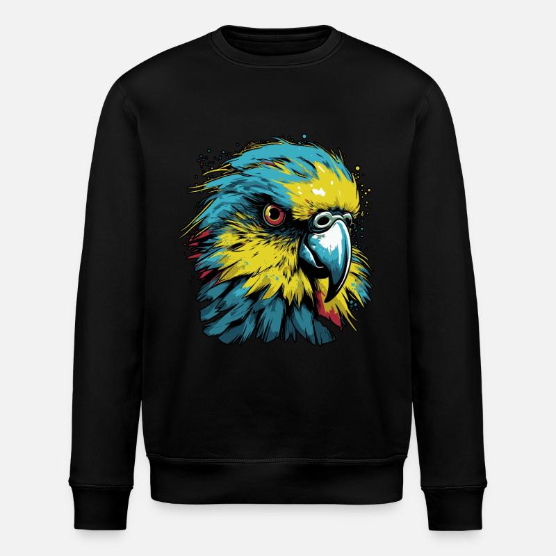 Budgerigar - Stanley/Stella ROLLER Unisex Organic Sweatshirt - black