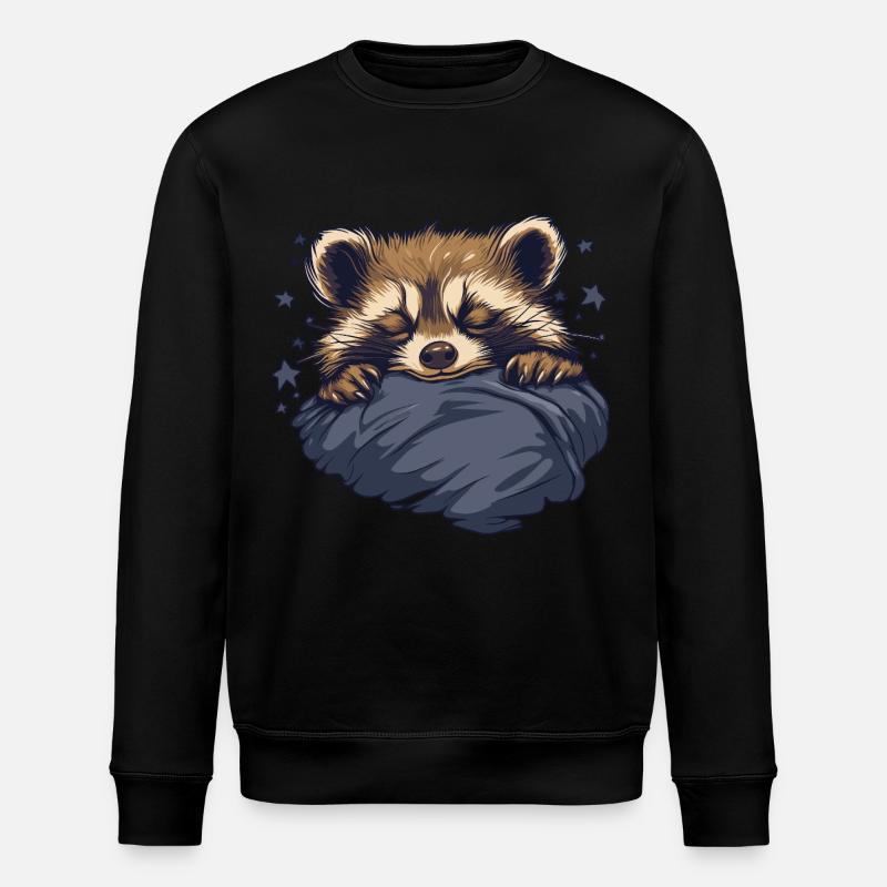 raton laveur rêveur - Sweat bio ROLLER Stanley/Stella Unisexe - noir
