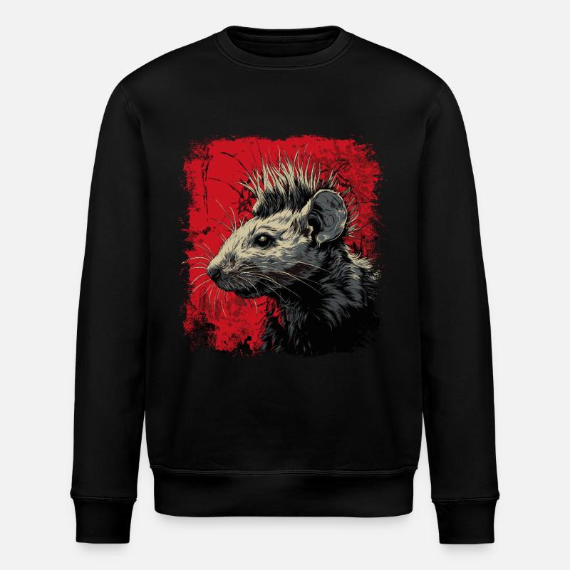 Punk Rock Rat - Sweat bio ROLLER Stanley/Stella Unisexe - noir