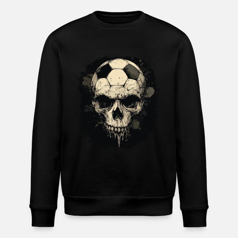 Crâne de footballeur - Sweat bio ROLLER Stanley/Stella Unisexe - noir