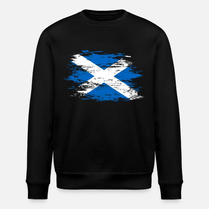 Schottland Flagge used - Stanley/Stella Unisex Bio-Sweatshirt ROLLER - Schwarz