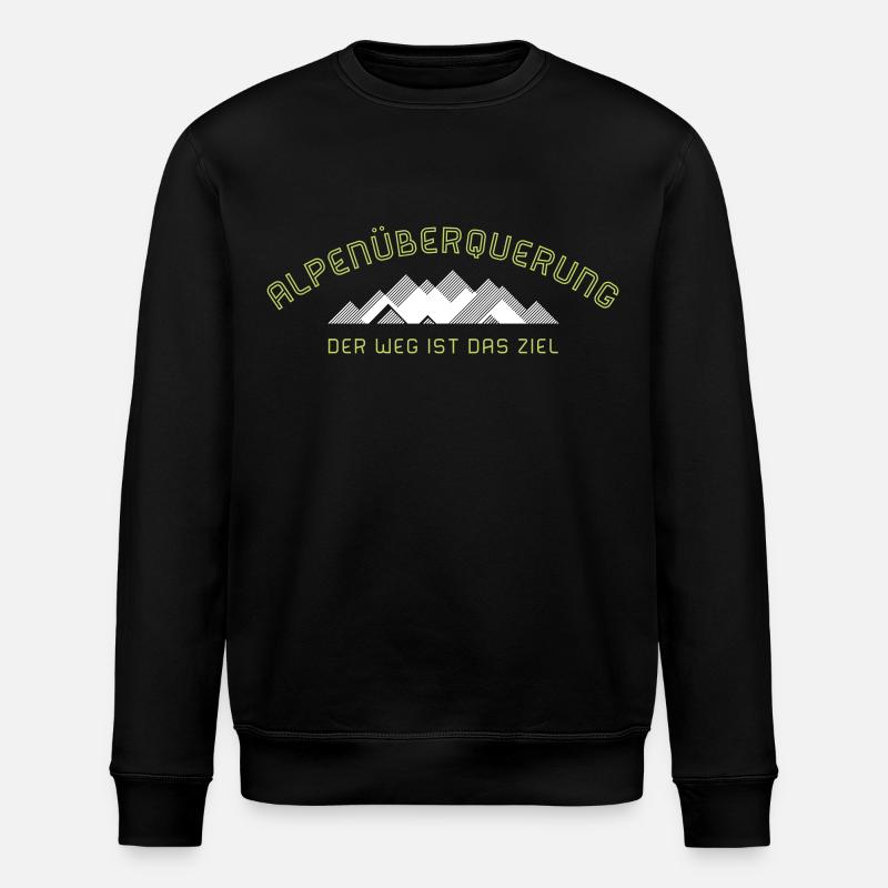 Alpenüberquerung 2C - Stanley/Stella Unisex Bio-Sweatshirt ROLLER - Schwarz