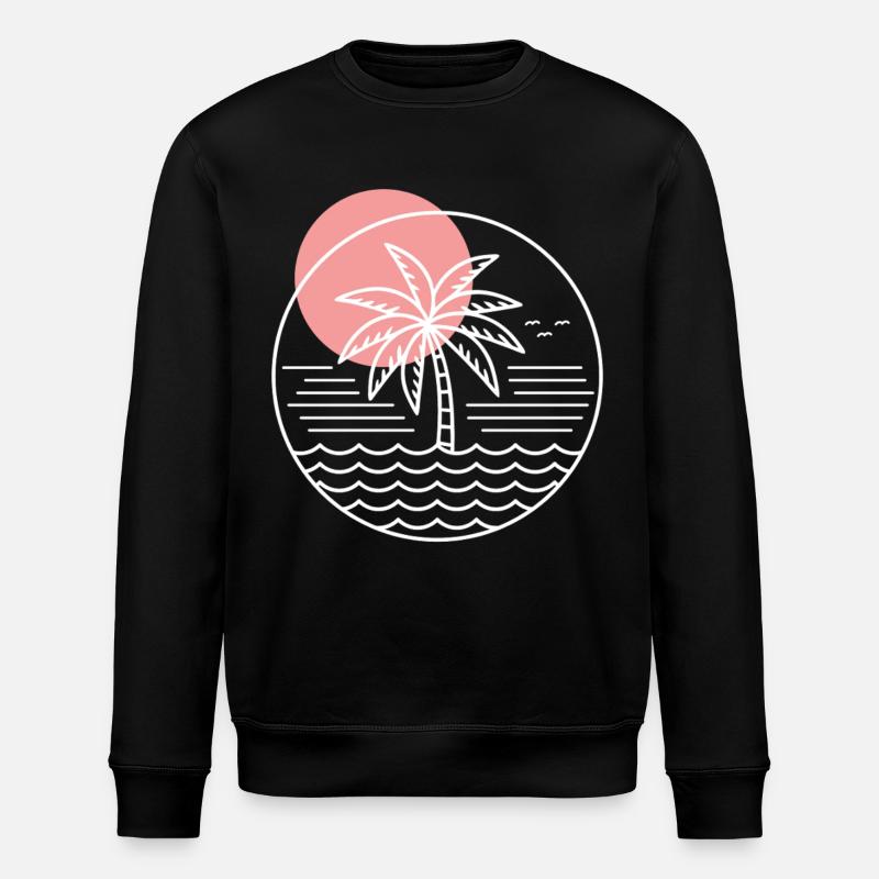 Cercle de palmiers - Sweat bio ROLLER Stanley/Stella Unisexe - noir