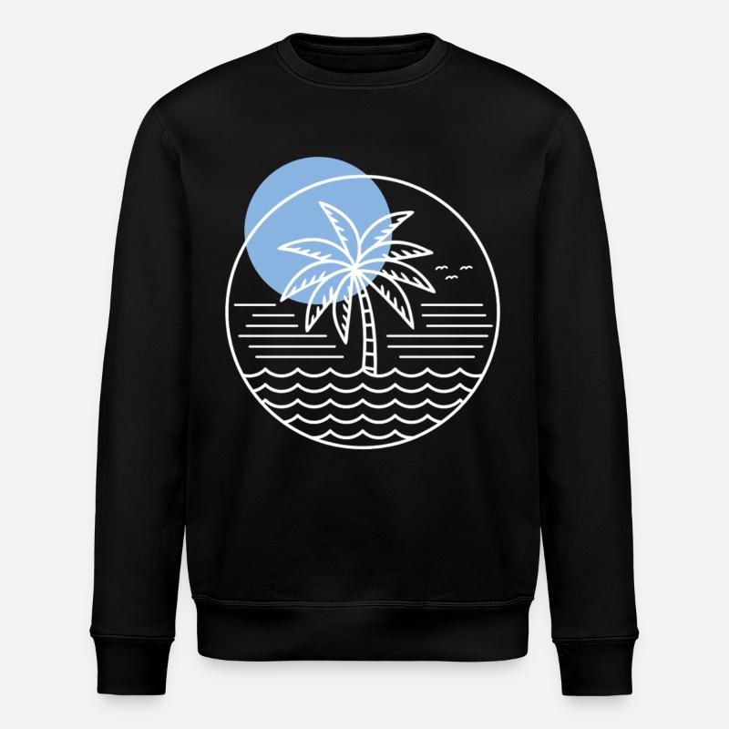 Cercle de palmiers - Sweat bio ROLLER Stanley/Stella Unisexe - noir