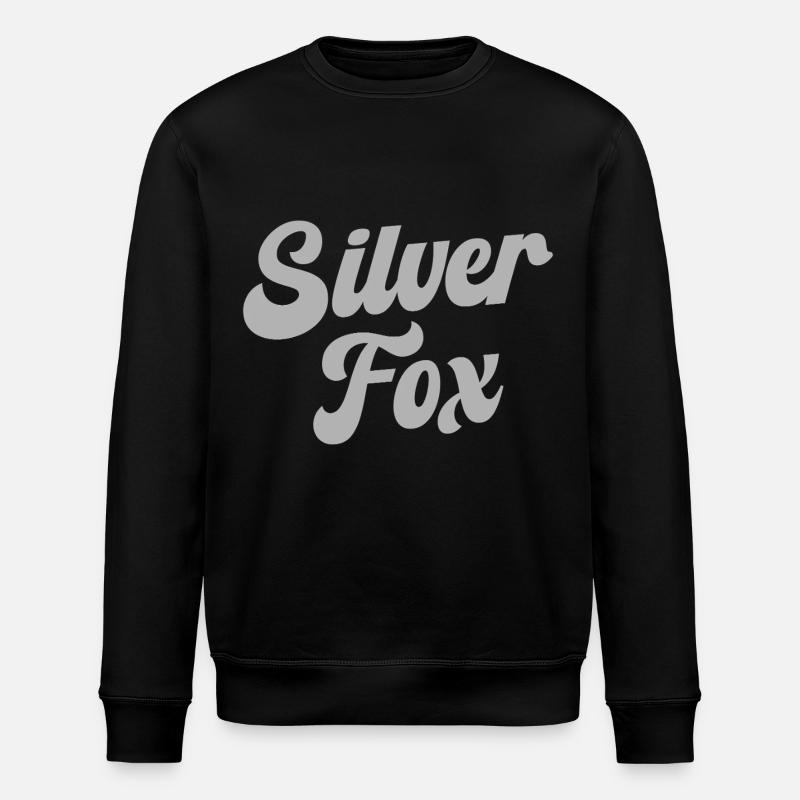 Renard argenté - Sweat bio ROLLER Stanley/Stella Unisexe - noir