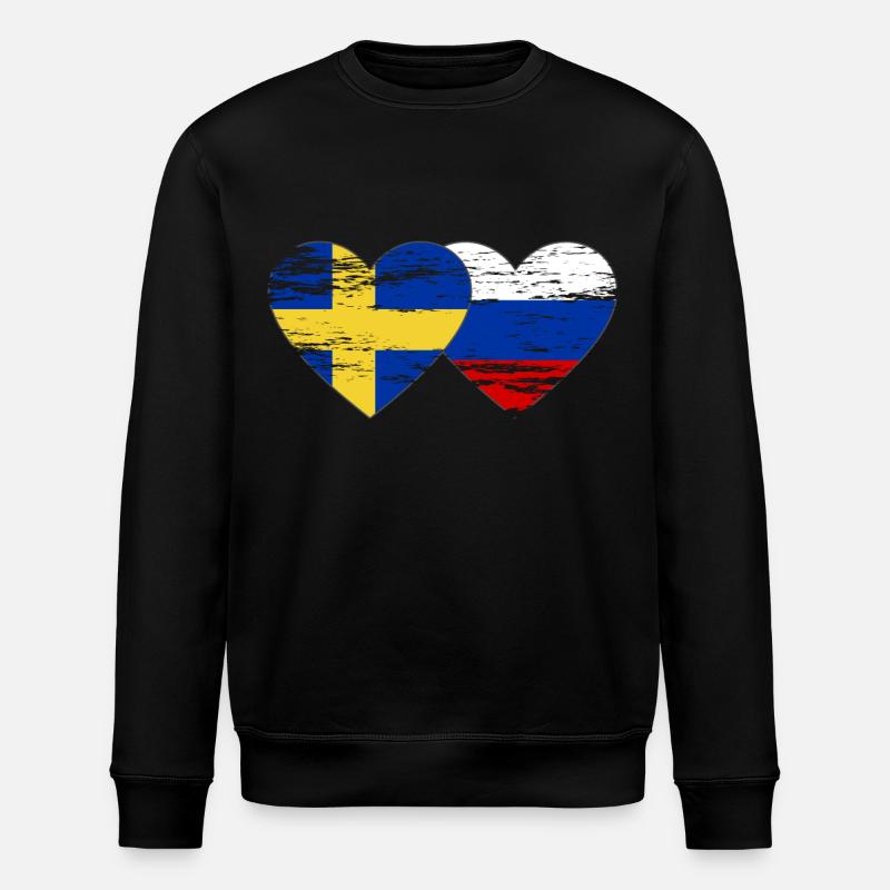 Suède Drapeau russe utilisé - Sweat bio ROLLER Stanley/Stella Unisexe - noir