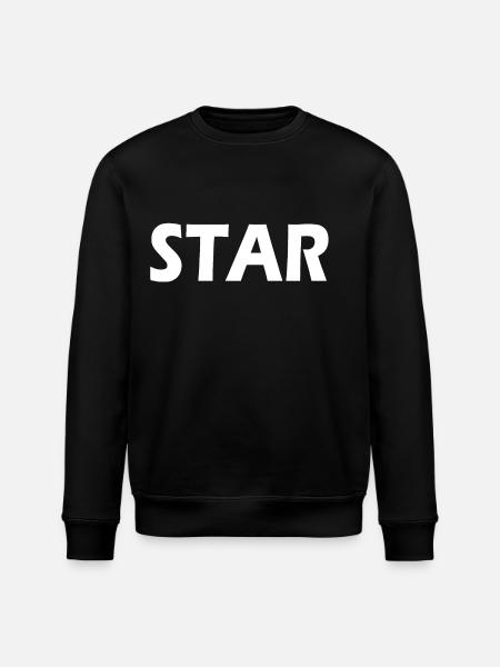 Star - Stanley/Stella Unisex Bio-Sweatshirt ROLLER - Schwarz