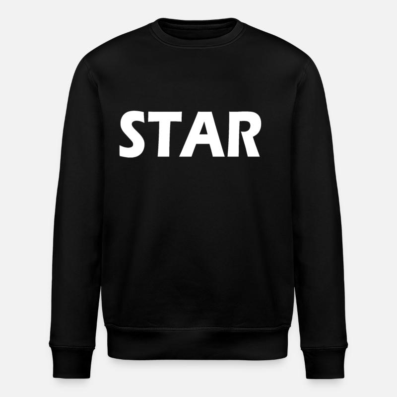 Star - Stanley/Stella ROLLER Unisex Organic Sweatshirt - black