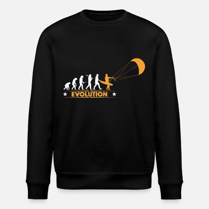 Kitesurf - evolution - Sweat bio ROLLER Stanley/Stella Unisexe - noir