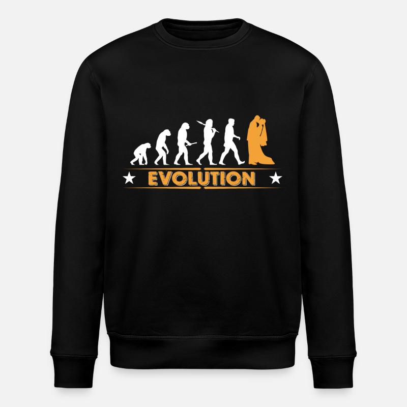 Hochzeit - Evolution - Stanley/Stella Unisex Bio-Sweatshirt ROLLER - Schwarz