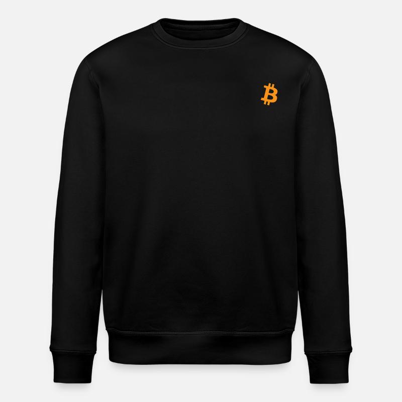 Bitcoin Logo - Stanley/Stella ROLLER Unisex Organic Sweatshirt - black