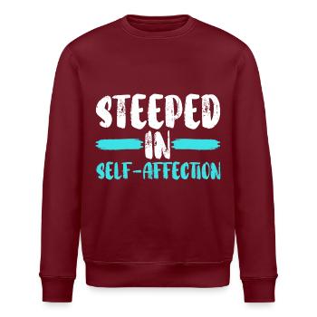 Selbstliebe Motivation Selbstwert Ich Liebe Mich - Stanley/Stella Unisex Bio-Sweatshirt ROLLER - Burgunderrot - Vorne - Nik (191cm)