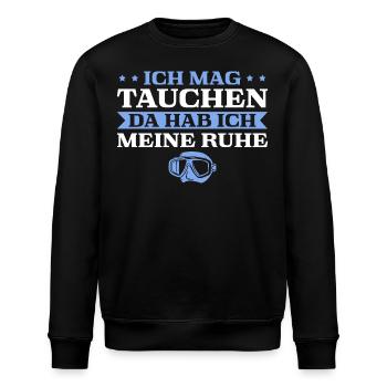 Taucher Tauchsport Tauchen - Stanley/Stella Unisex Bio-Sweatshirt ROLLER - Schwarz - Vorne - Nik (191cm)