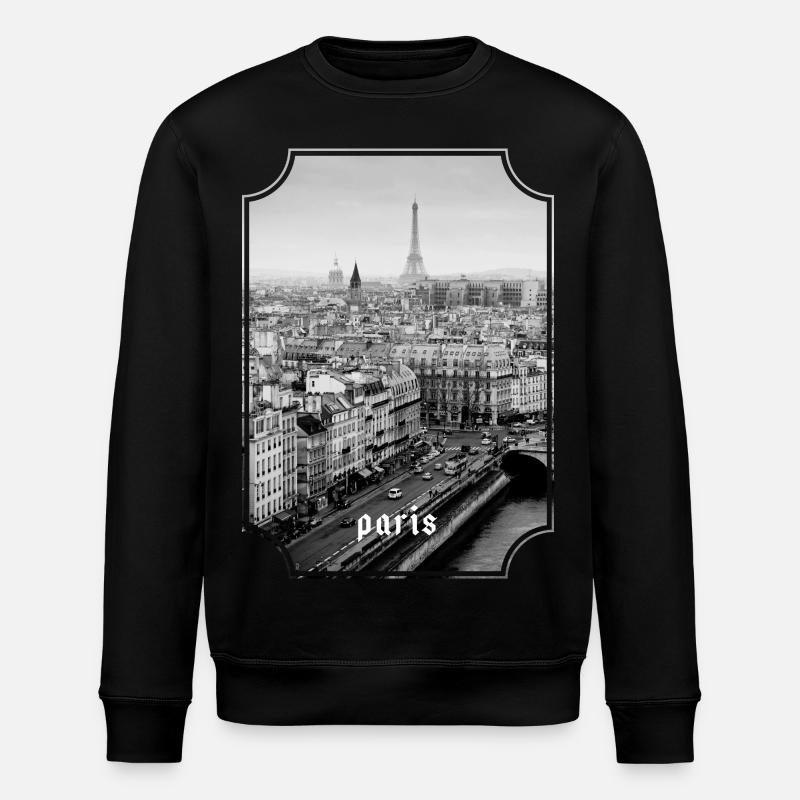 Paris - Stanley/Stella Unisex Bio-Sweatshirt ROLLER - Schwarz