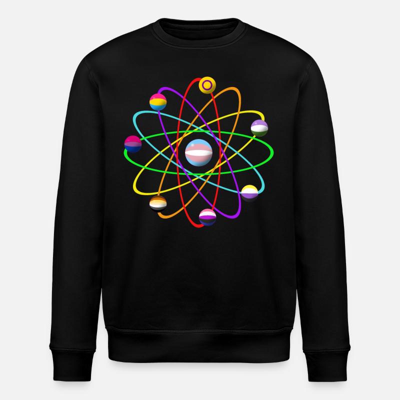 LGTBIQ+ atom - Stanley/Stella ROLLER Unisex Organic Sweatshirt - black