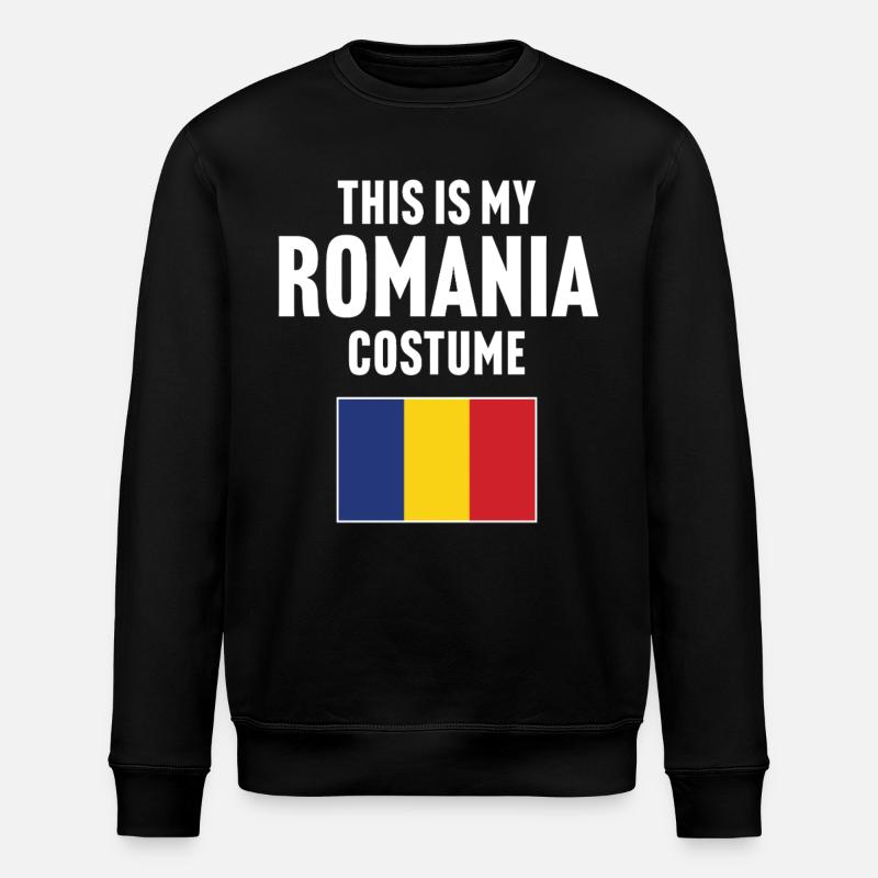 C’est mon costume de Roumanie - Sweat bio ROLLER Stanley/Stella Unisexe - noir