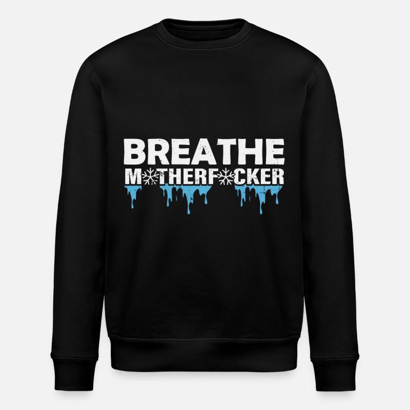 Eisbad Challenage Schmerzlinderung - Stanley/Stella Unisex Bio-Sweatshirt ROLLER - Schwarz