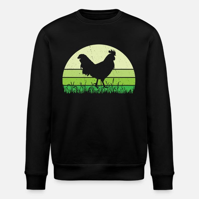 Rooster - Stanley/Stella ROLLER Unisex Organic Sweatshirt - black