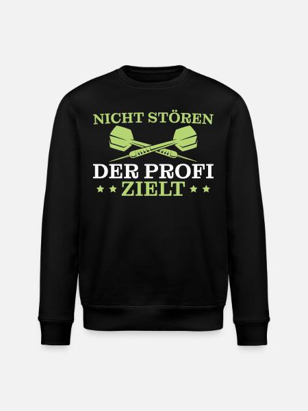 Dart Nicht stören Dartspieler - Stanley/Stella Unisex Bio-Sweatshirt ROLLER - Schwarz