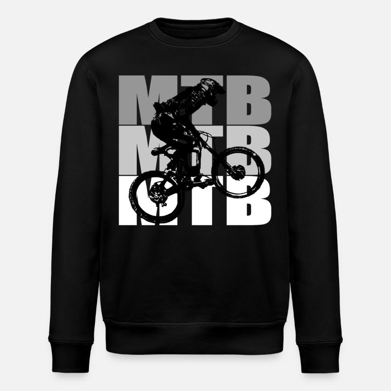 MTB Bike - Stanley/Stella Unisex Bio-Sweatshirt ROLLER - Schwarz
