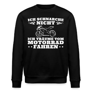 Motorrad Humor Motorradfahrer - Stanley/Stella Unisex Bio-Sweatshirt ROLLER - Schwarz - Vorne - Nik (191cm)