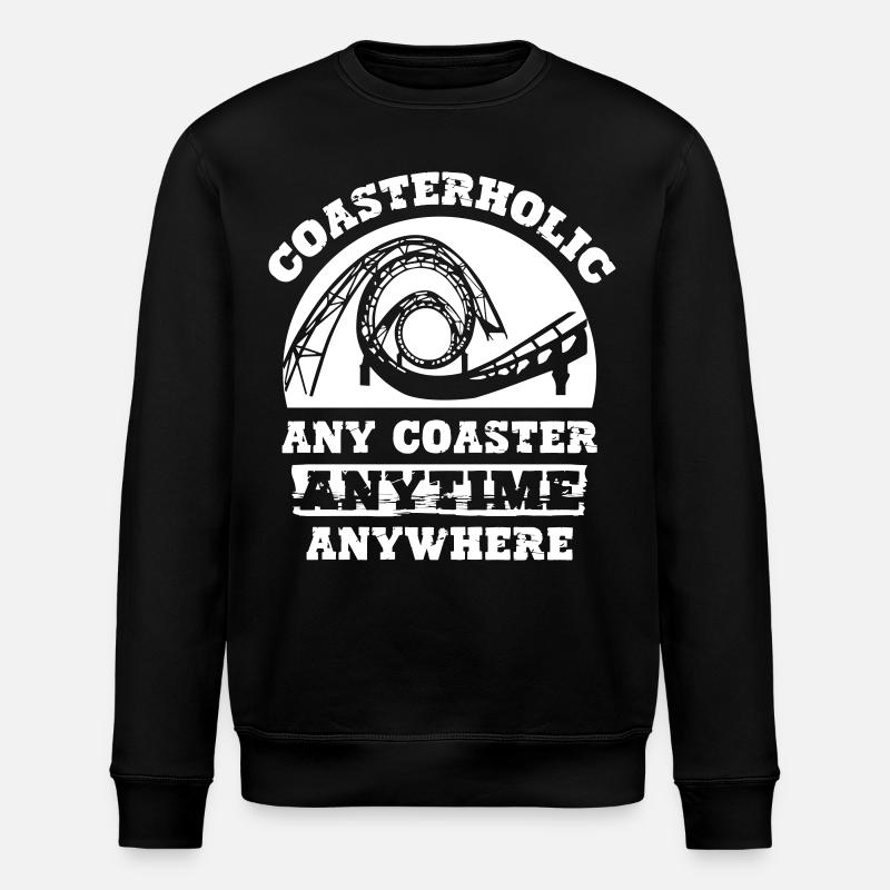 Coasterholic Roller Coaster - Stanley/Stella Unisex Bio-Sweatshirt ROLLER - Schwarz