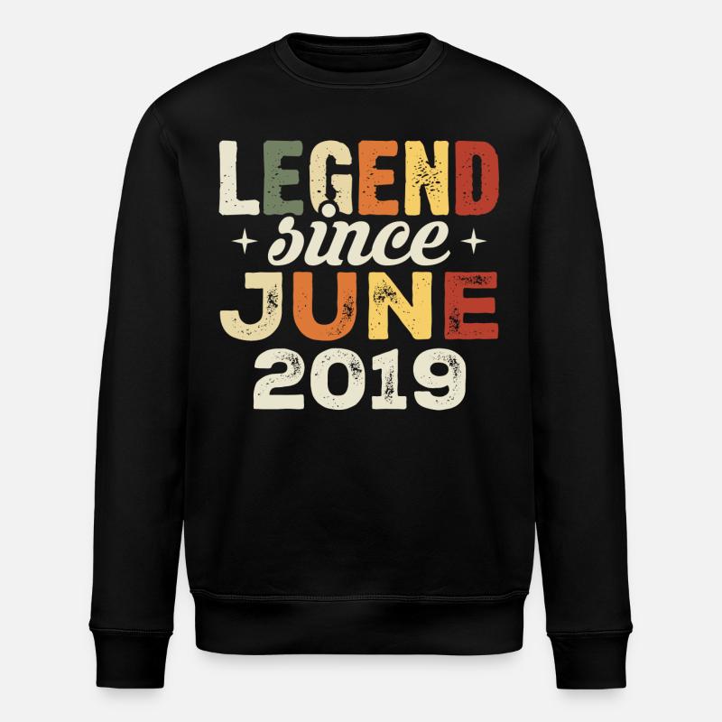 Juni 2019 Geburtstagsgeschenk Juni 2019 Juni 2019 - Stanley/Stella Unisex Bio-Sweatshirt ROLLER - Schwarz
