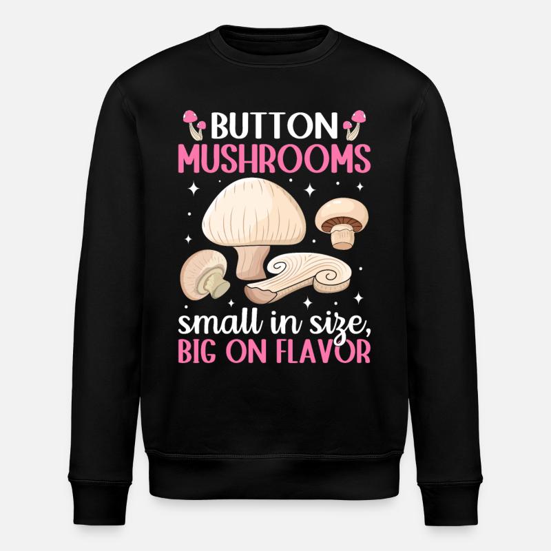 Champignons- Mushrooms- Pilze Geschenkidee - Stanley/Stella Unisex Bio-Sweatshirt ROLLER - Schwarz