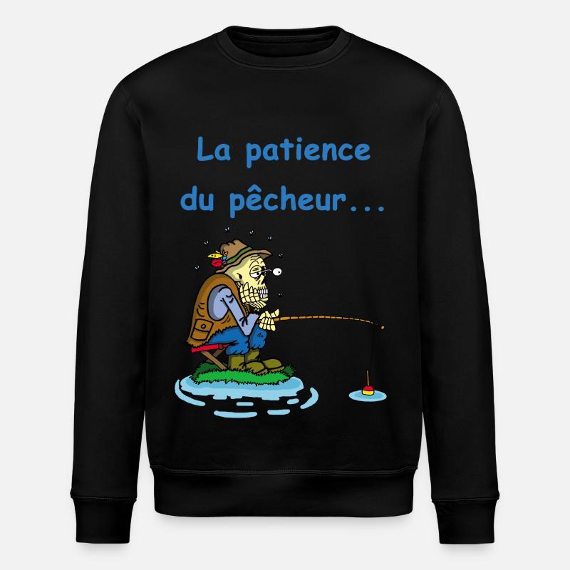 Le pêcheur - Sweat bio ROLLER Stanley/Stella Unisexe - noir