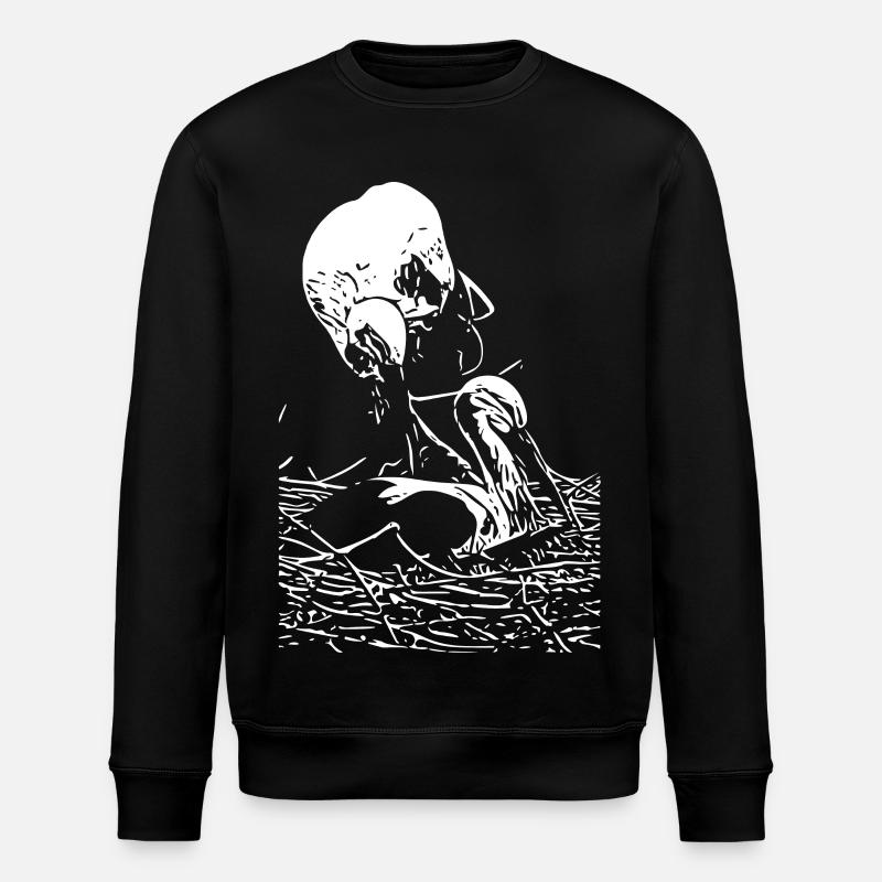 stork - Stanley/Stella ROLLER Unisex Organic Sweatshirt - black