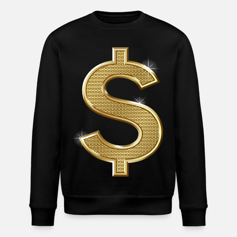 signe dollar - Sweat bio ROLLER Stanley/Stella Unisexe - noir