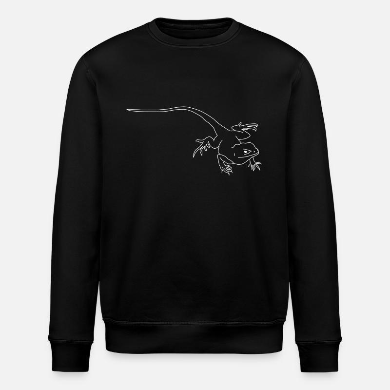 lizard - Stanley/Stella ROLLER Unisex Organic Sweatshirt - black