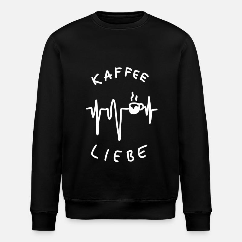 Kaffee Liebe - Stanley/Stella Unisex Bio-Sweatshirt ROLLER - Schwarz