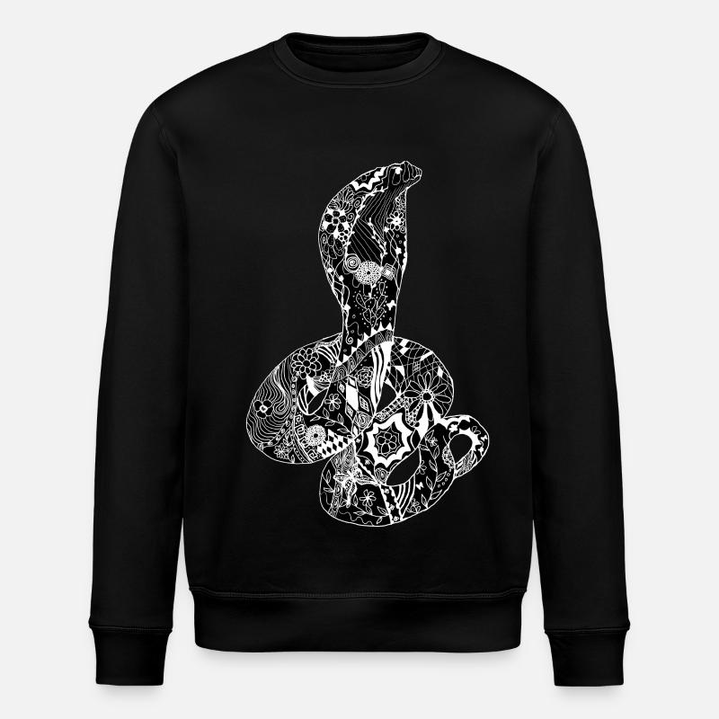 Patchwork Cobra - Sweat bio ROLLER Stanley/Stella Unisexe - noir