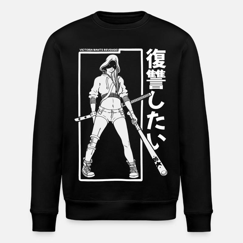 Guerrier à capuche avec chauve-souris - Sweat bio ROLLER Stanley/Stella Unisexe - noir