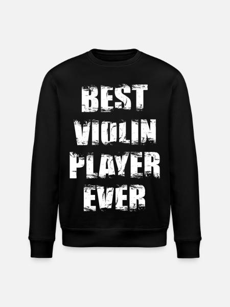 Best violinist of all time - Stanley/Stella ROLLER Unisex Organic Sweatshirt - black
