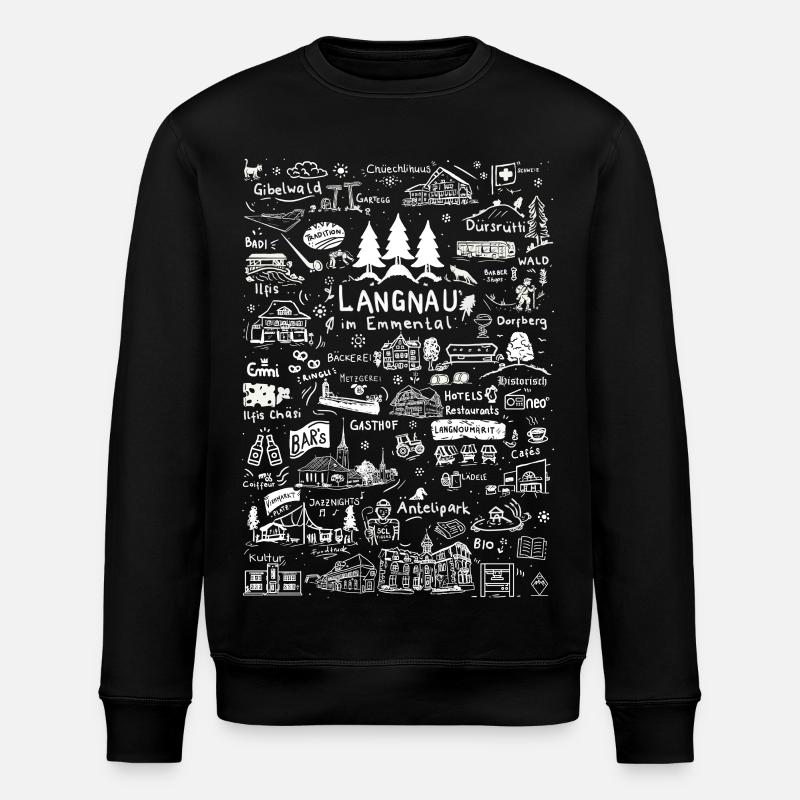 La vie de Langnau - Sweat bio ROLLER Stanley/Stella Unisexe - noir